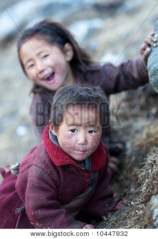 Dwie dziewczyny tybetański