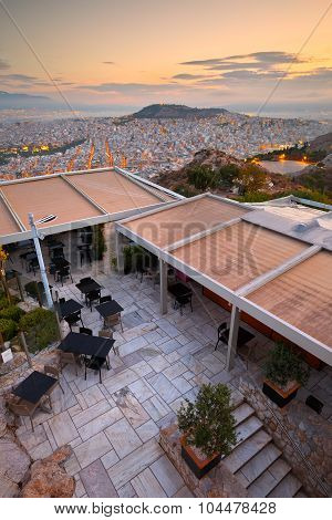 Athens from Lycabettus Hill.