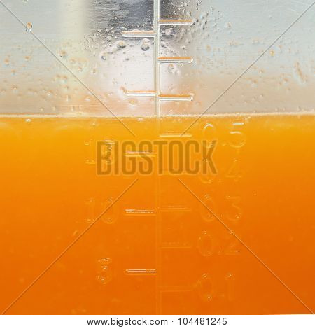 Fresh Orange Juice In The Jug Measure