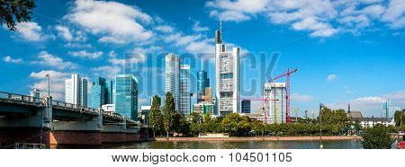 Panorama Of Frankfurt Am Main. Germany
