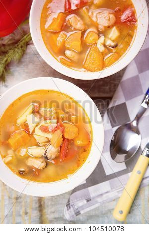 Soup With Mussels