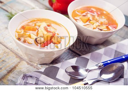 Soup With Mussels