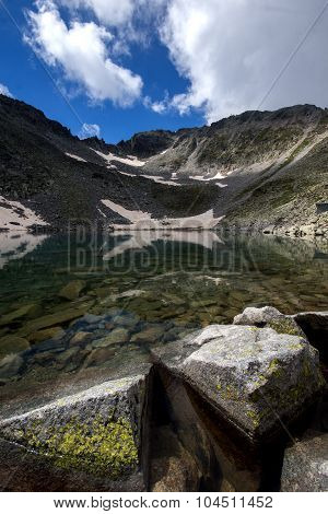 Rila Mountain, Ledenoto (Ice) lake and Musala Peak