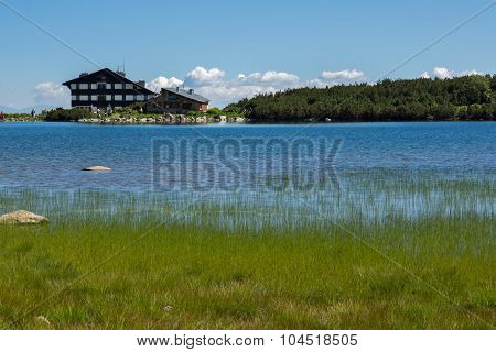 Lake Bezbog and Bezbog hut, Pirin Mountain