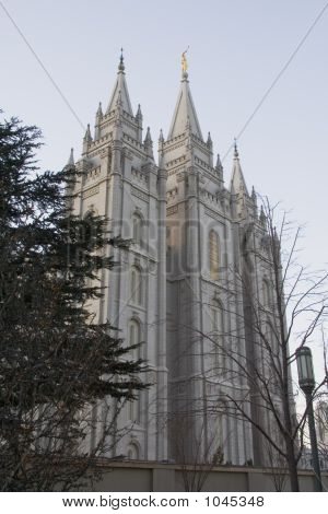 Salt Lake świątyni wschodniej stronie z południa