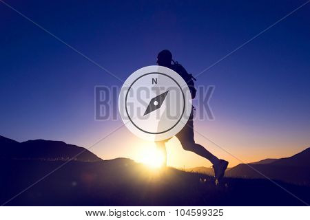 Compass Direction Navigation Adventure Instrument Concept