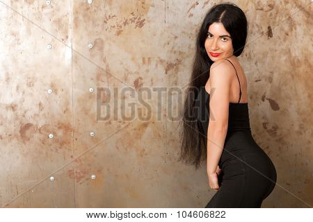 Woman Near The Wall