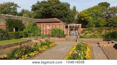 Sidmouth Connaught flower gardens Devon England UK