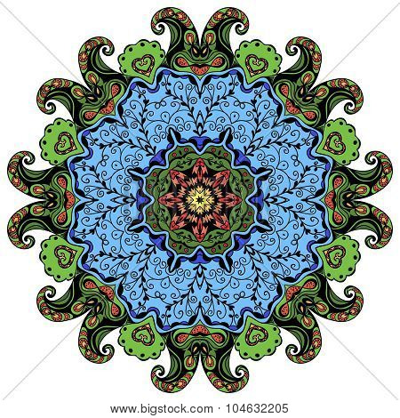 Hand-drawn mandala