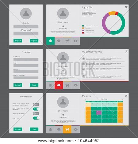 Ui And Ux Vector Kit