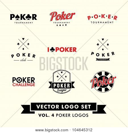 Poker Vector Logo Set