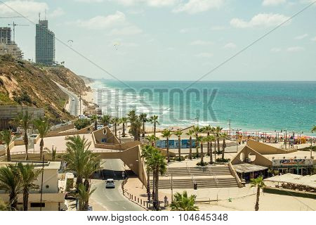 Sea coast of Israel