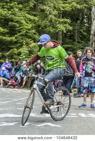 Acrobat Amateur Cyclist - Tour De Freance 2014