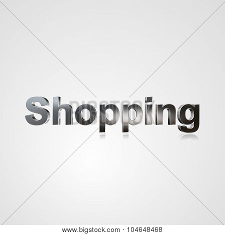 3D Text Shopping