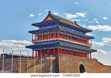 Beautiful Zhengyangmen Gate (qianmen Gate ). This Famous Gate Is Located At The South Of Tiananmen S