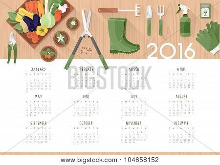 Gardening Calendar 2016