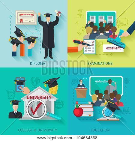 Higher Education Flat Set