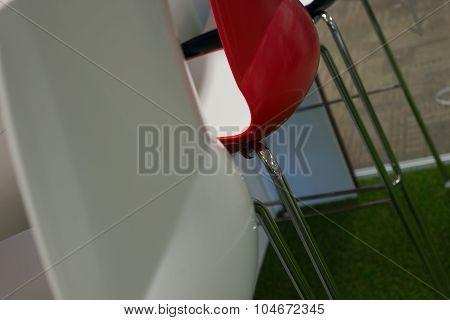 Close up of Barstool at an angle