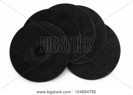 Black Abrasive Vulcanite Discs