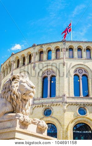 Stortinget, the seat of Norway's parliament, Oslo