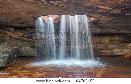 Watefall Through A Hole