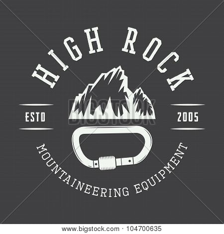 Vintage Mountaineering And Arctic Expeditions Logos, Badges, Emblems And Design Elements.