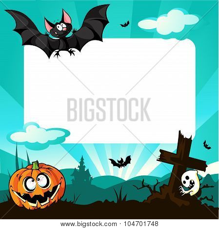 Halloween Frame - Vector Illustration