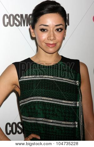 LOS ANGELES - OCT 12:  Aimee Garcia at the Cosmopolitan Magazine's 50th Anniversary Party at the Ysabel on October 12, 2015 in Los Angeles, CA