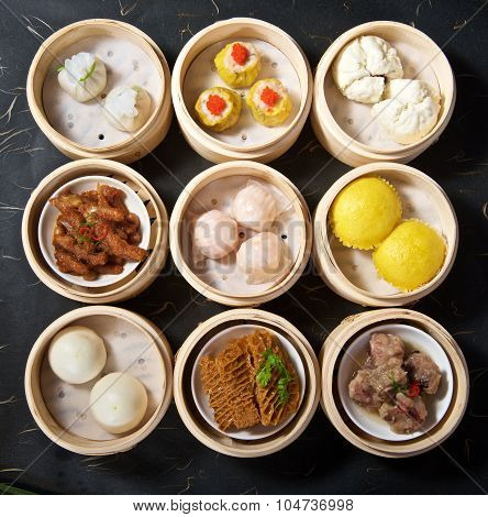 Various Dimsum Set From Top