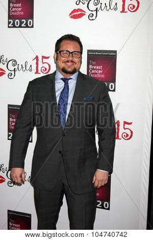 LOS ANGELES - OCT 11:  Chaz Bono at the Les Girls 15 at the Avalon Hollywood on October 11, 2015 in Los Angeles, CA