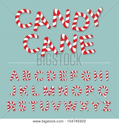 Candy Cane Alphabet