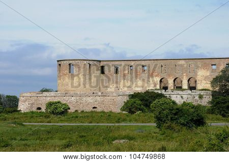Sweden, The Ruin Of Borgholm Renaissance Castle