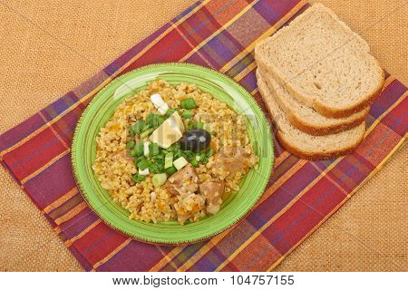 Porridge In A Dish Seasoned