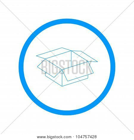 Box Vector Illustration. Flat Design Style