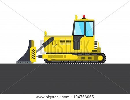 Colorful steam roller picture