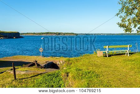 Susisaari Island In Helsinki. Summer Scene