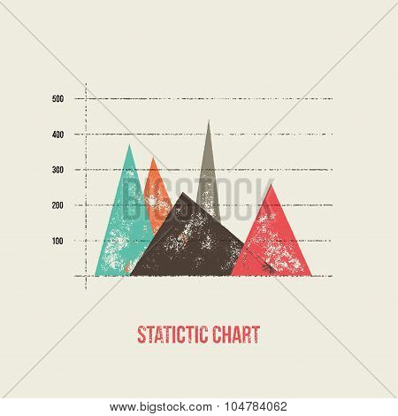Vector Flat Design Infographics Statistics Chart And Graph