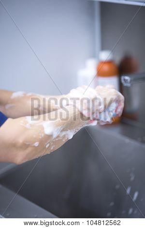 Traumatology Orthopedic Surgery Scrubbing Washing