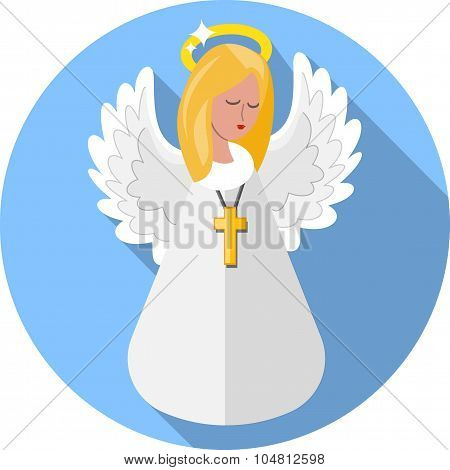 Angel .Flat Icon
