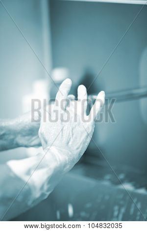 Traumatology Orthopedic Surgery Scrubbing Washing