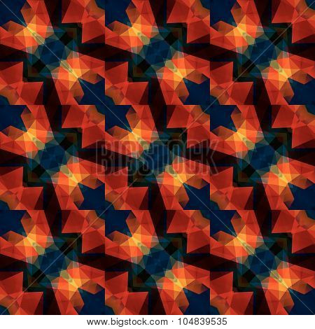 Floral Seamless Vector Pattern Orient Abstract Background