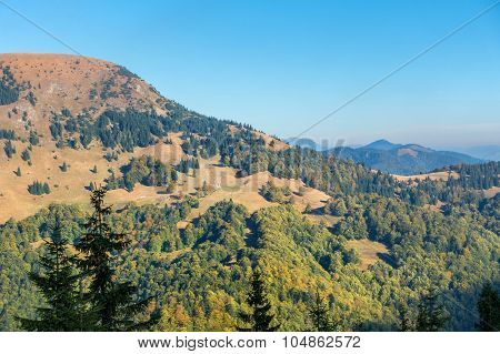 Beginning Of Autumn In The Mountains