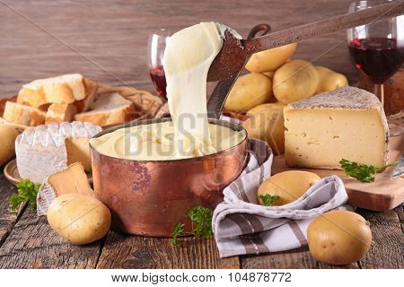 aligot,cheese and potato fondue