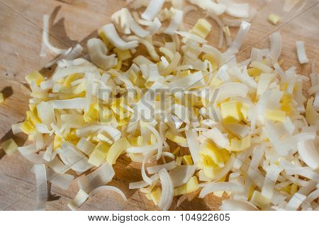 chopped leek