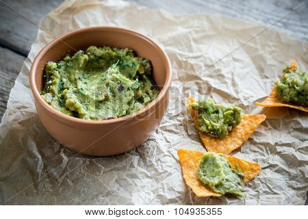 Guacamole With Tortilla Chips