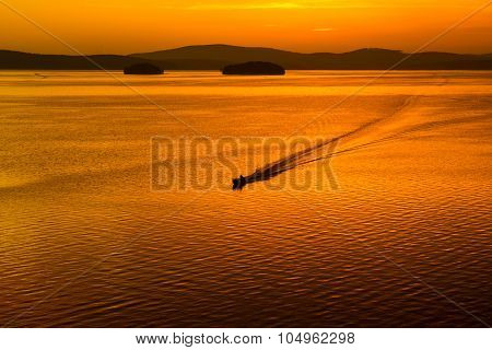Sunset on Lake