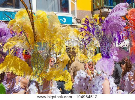 Las Palmas De Gran Canaria Beach Carnival 2015 Parade On The Las Canteras