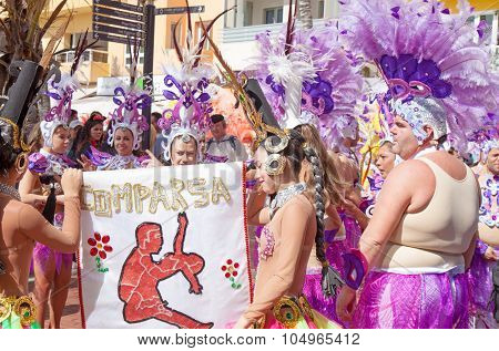 Las Palmas De Gran Canaria Beach Carnival 2015 Parade On The Las Canteras