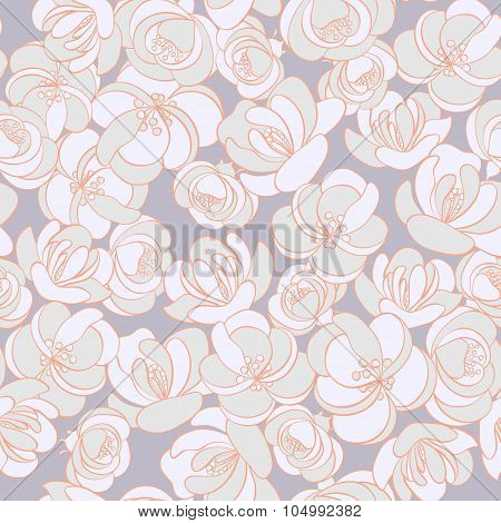 floral seamless pattern. retro vector background