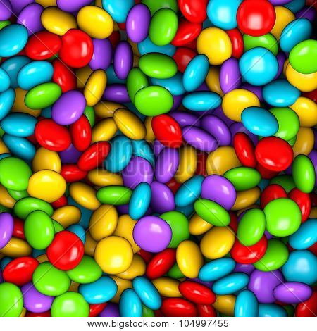 Small colorful candy background.
